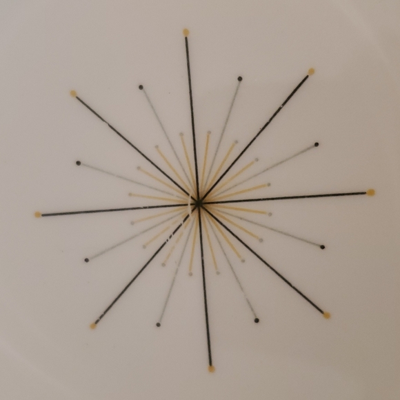 VINTAGE HOMER LAUGHLIN ATOMIC MODERN STAR SAUCE DISH - Picture 4 of 6
